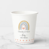ボホウォーター色レインボーベビーシャワー 紙コップ (正面)