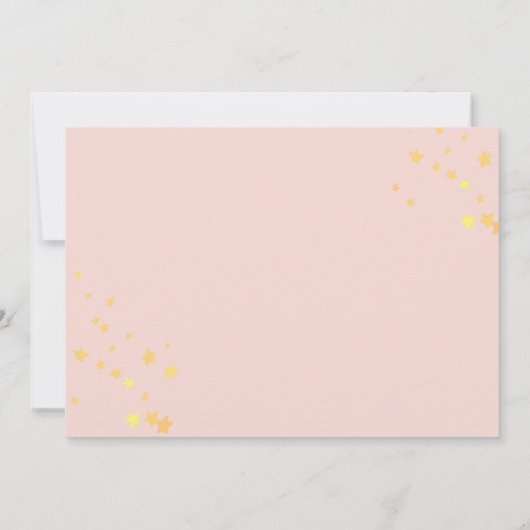 ボホウォーター色レインボー誕生日招待状 招待状 (裏面)