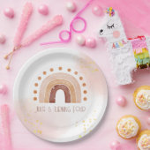 ボホウォーター色レインボー誕生日 ペーパープレート (パーティー)