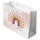 ボホウォーター色レインボー誕生日 ラージペーパーバッグ (裏面アングル)