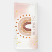 ボホウォーター色レインボー誕生日 横断幕 (縦)