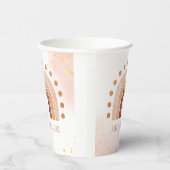 ボホウォーター色レインボー誕生日 紙コップ (右)