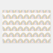 ボホウォーター色レインボー ラッピングペーパーシート (正面2)