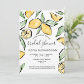 ボホウォーター色レモンシトラスグリーン夏 招待状 (スタンド正面)