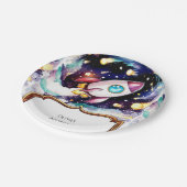 ボホウォーター色ロケット誕生日 ペーパープレート (アングル)