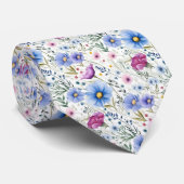 ボホウォーター色ワイルドフラワーネックタイ ネクタイ (ロール)