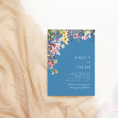ボホウォーター色ワイルドフラワーメドウ結婚ズ 招待状