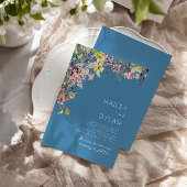 ボホウォーター色ワイルドフラワーメドウ結婚ズ 招待状