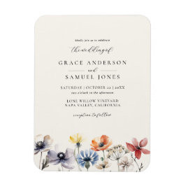 ボホウォーター色ワイルドフラワー結婚フローラ マグネット