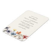 ボホウォーター色ワイルドフラワー結婚フローラ マグネット (左側)