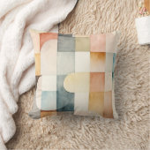 ボホウォーター色抽象芸術アート クッション (ブランケット)