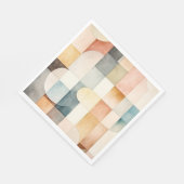 ボホウォーター色抽象芸術アート スタンダードランチョンナプキン (角)