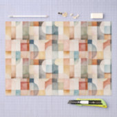 ボホウォーター色抽象芸術アート 薄葉紙 (クラフト)