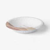 ボホウォーター色抽象芸術カップル名紙ボウル ペーパーボウル (傾斜あり)