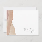 ボホウォーター色抽象芸術 サンキューカード (正面)