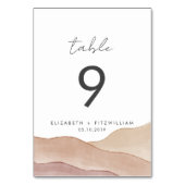 ボホウォーター色抽象芸術 | テーブルナンバー (裏面)