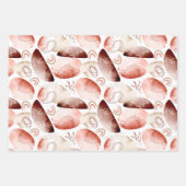 ボホウォーター色抽象芸術 ラッピングペーパーシート (正面3)