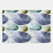 ボホウォーター色抽象芸術 ラッピングペーパーシート (正面)