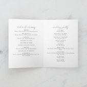 ボホウォーター色抽象芸術 | 結婚式 プログラム (内部)