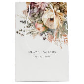 ボホウォーター色秋秋フローラバンチ結婚ーズ ミディアムペーパーバッグ (正面)