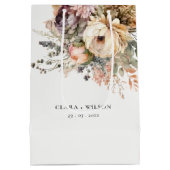 ボホウォーター色秋秋フローラバンチ結婚ーズ ミディアムペーパーバッグ (裏面)