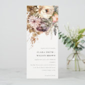 ボホウォーター色秋秋フローラバンチ結婚ーズ 招待状 (スタンド正面)