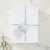 ボホウォーター色結婚式の引き出物ラベル ギフトタグ (より糸付き)