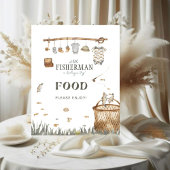 ボホウォーター色魚釣り食品ベビーシャワー ポスター