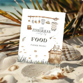 ボホウォーター色魚釣り食品ベビーシャワー ポスター