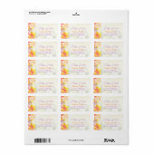 ボホウォーター花花卒業式 ラベル (フルシート)