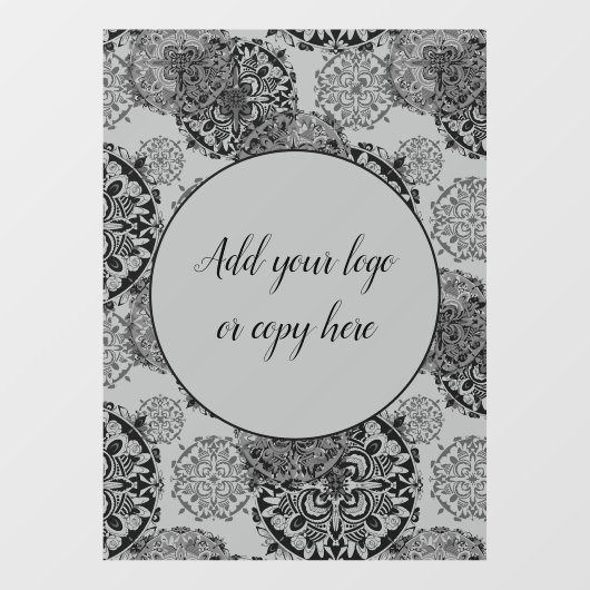 ボホウォームグレーズマンダラス ウィンドウサイン (シート)