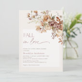 ボホウォーム秋フローラ秋インラブブライダルシャワー 招待状 (スタンド正面)