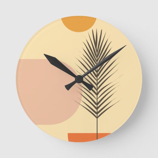 ボホウォールアート ラウンド壁時計 (正面)