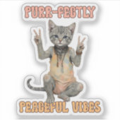 ボホウカスタムルのオーダーメイドボホフクロウ美しいヒッピー シール (正面)