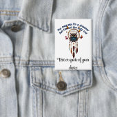 ボホウカスタムルのオーダーメイドボホフクロウ美しいヒッピー 缶バッジ (インサイチュ)