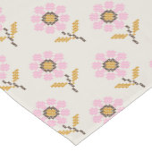 ボホウクライナフォーククロスステッチフローラ ショートテーブルランナー (コーナー)