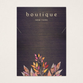 ボホウッドネックレスディスプレイカード