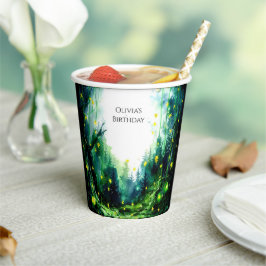 ボホウッドラきらめくンド誕生日 紙コップ