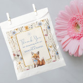 ボホウッドランドキツネダスティブルーベビーシャワー フェイバーバッグ