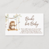 ボホウッドランドハリネズミ赤ちゃんシャワーベビー エンクロージャーカード (正面)