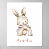 ボホウッドランドバニーレインボー子供部屋 ポスター (正面)