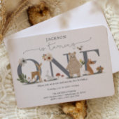 ボホウッドランドファースト誕生日 招待状