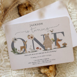 ボホウッドランドファースト誕生日 招待状