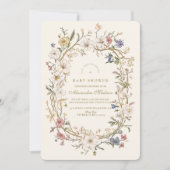 ボホウッドランドファーンベイビーシャワー 招待状 (正面)