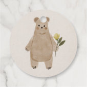 ボホウッドランドベイビーシャワーメッセージカード フェイバータグ (裏面)