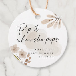 ボホウッドランドポップ・アートのイットサークルメッセージカード フェイバータグ