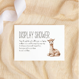 ボホウッドランド動物ベビーディスプレイシャワー ノートカード