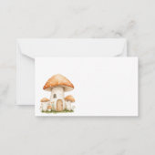 ボホウッドランド動物ベビーディスプレイシャワー ノートカード (裏面)