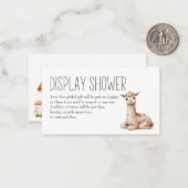 ボホウッドランド動物ベビーディスプレイシャワー ノートカード (正面/裏面インサイチュ)