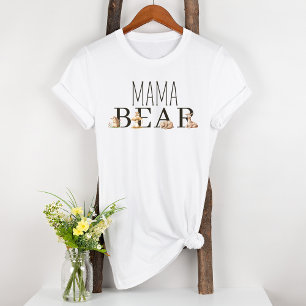 ボホウッドランド動物妊婦のマママベア Tシャツ